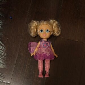 Charming Doll with Pink and Purple Outfit